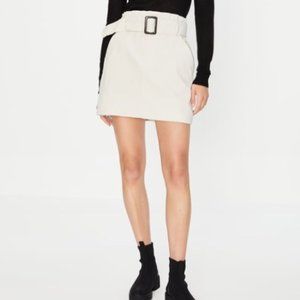 Zara Corduroy Skirt with Belt